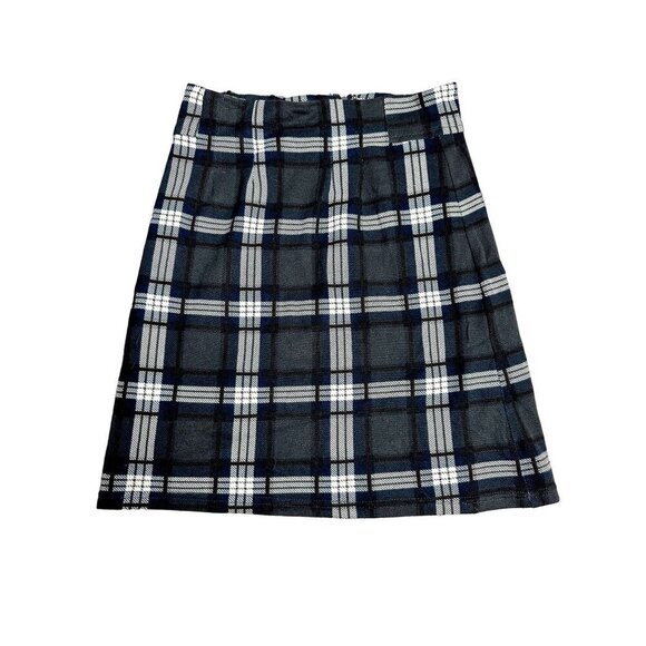 41Hawthorn Plaid Mini Skirt Black Gray Womens Pencil XS - Picture 3 of 7